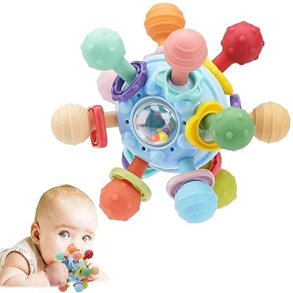 Baby Montessori Sensory Toys for 6-12 Months, Baby Teether Teething Toys for Babies