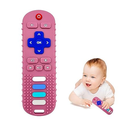 Food Grade Silicone Roku remote Teether for Babies 3- 18 months