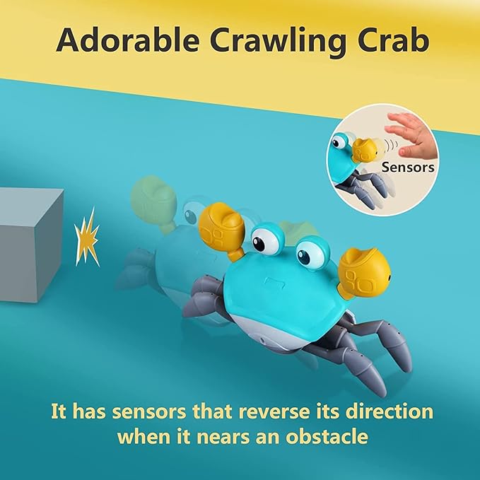 control future Crawling Crab Baby Toy - Infant Tummy Time Toys