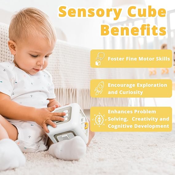 Busy Cube Toys for 1 Year Old Boy, Montessori Toys