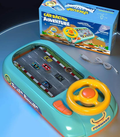 Racing Adventure Car Steering Wheel Toy for Kids